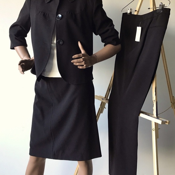 #057 Sz 10 Skirt | Larry Levine Classic Black Skirt | NWT 💃🏽 - Picture 3 of 7